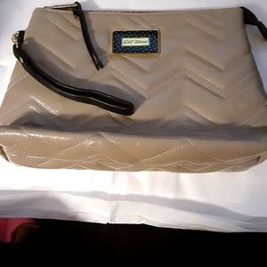 Betsy Johnson Clutch bag, wristlet or make up bag.  9 x 12 in